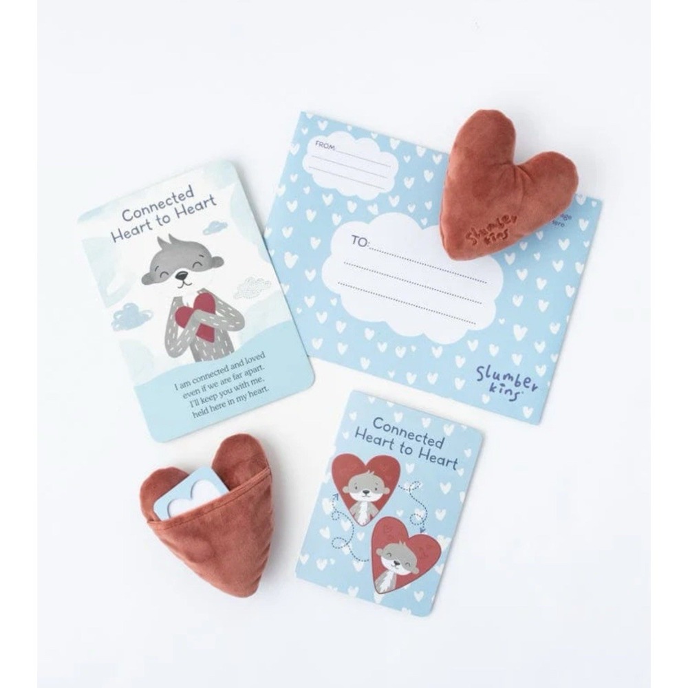 Slumberkins Plush Heart 3" Rust Color lovey therapy tool Slumber Kins Preowned